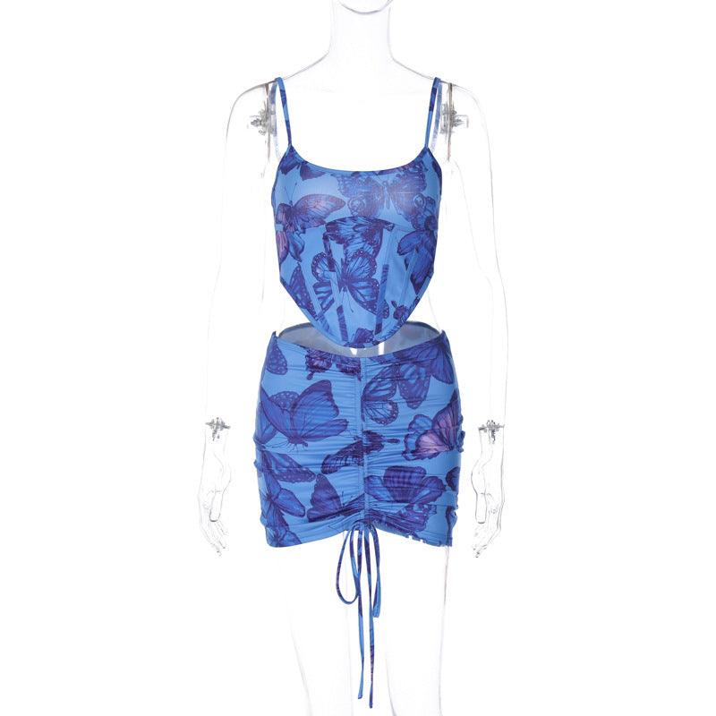 Blu Me Skirt Set - NawdeX