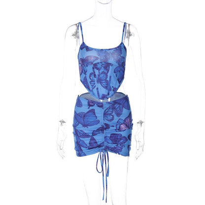 Blu Me Skirt Set - NawdeX