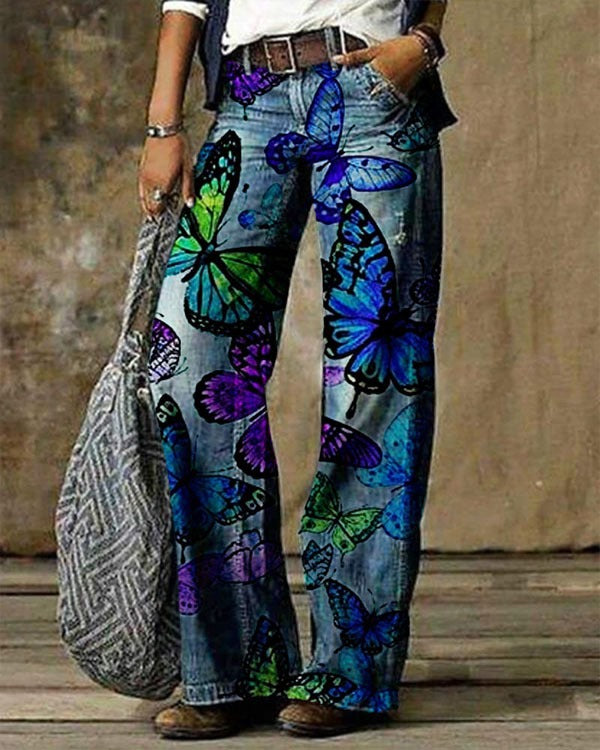 Diagonal Cloth  3D Pattern Casual Jeans - NawdeX