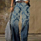 Diagonal Cloth  3D Pattern Casual Jeans - NawdeX