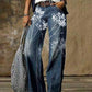 Diagonal Cloth  3D Pattern Casual Jeans - NawdeX