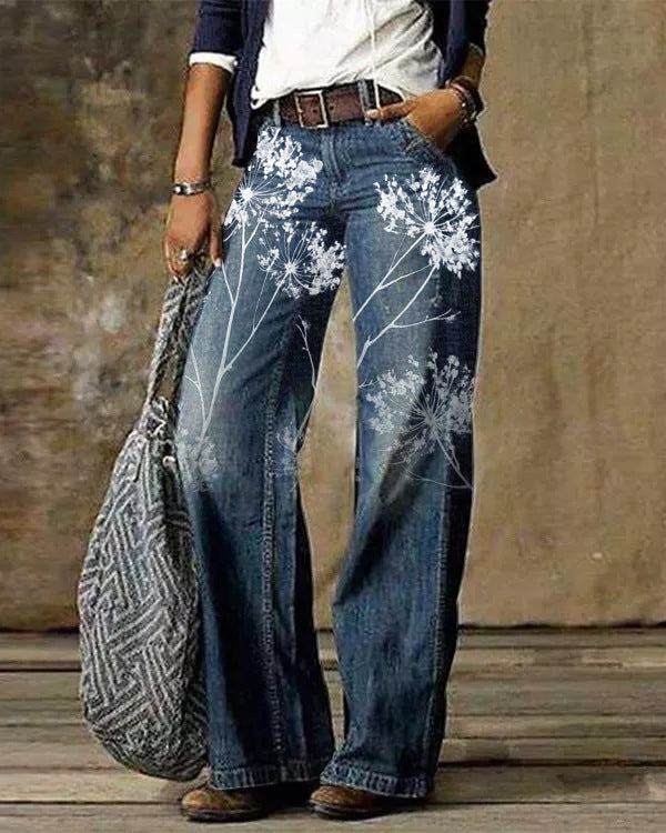 Diagonal Cloth  3D Pattern Casual Jeans - NawdeX