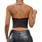 Sexy Mesh Slim Fit off Shoulder Wrap Chest Mesh Slim Fit off-Shoulder Tube Top Women - NawdeX