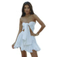 Women's Vacation Chiffon Tube Top Ruffled Suit - NawdeX
