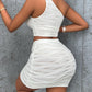 Fashion Women's Wear Diagonal Collar Sleeveless Suit - NawdeX