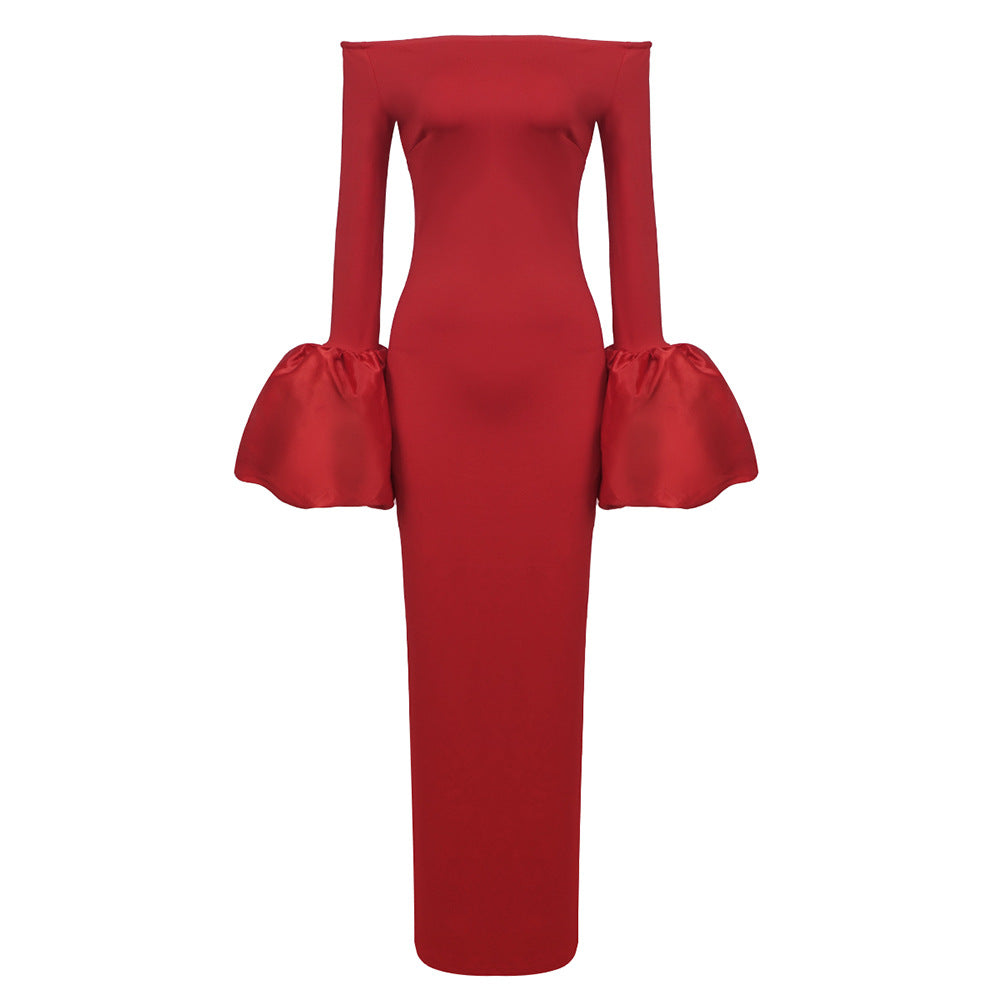 Long Sleeve French Lantern Dress - NawdeX