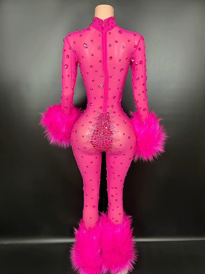 Sexy Fluff Catwalk Jumpsuit - NawdeX