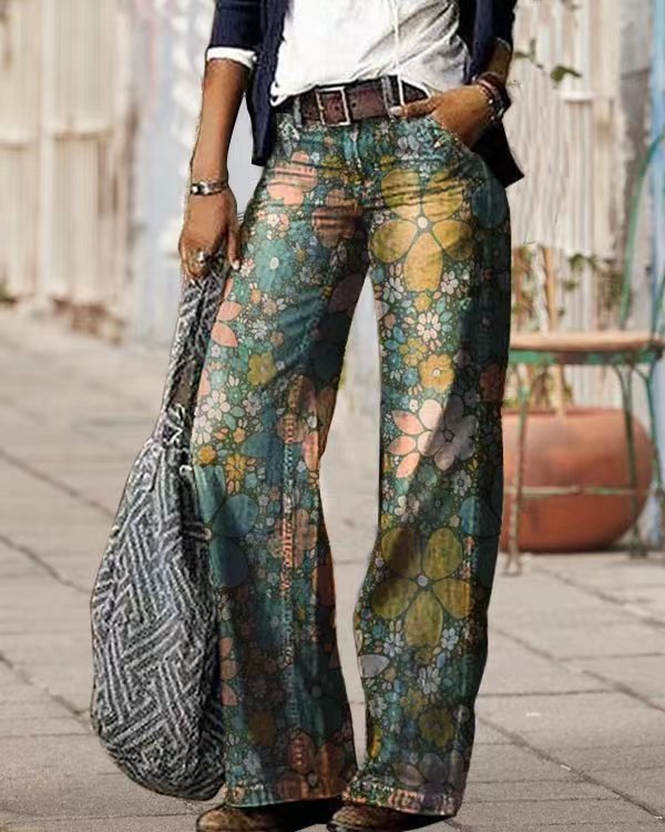 Diagonal Cloth  3D Pattern Casual Jeans - NawdeX