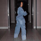European Effect Straight-leg Pants Jumpsuit - NawdeX