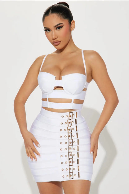 Spicy  Bandage Pencil Skirts Set