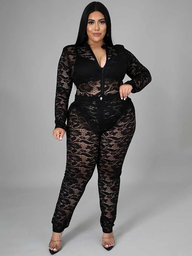 Madam Lace Bodysuit/ Plus Size