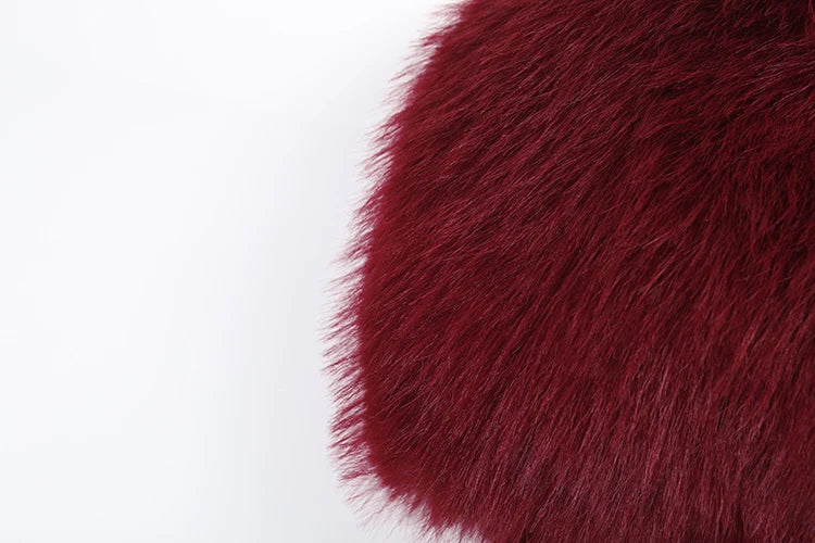 Girlfriend Furry Shawl Jumpsuit