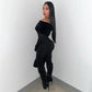 Julie Furry Crop Jumpsuit