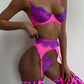 Baddiebox Sensual Lingerie Lace Push Up Delicate Underwear 3-Piece Underwire Exotic Sets Fancy Beautiful Short Skin Care Kits - NawdeX