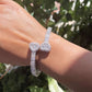 2023 New Iced Out Bling Opened Heart Zircon Charm Bracelet Rectangle AAA CZ Hearts Bangle For Men Women Hiphop Luxury Jewelry - NawdeX