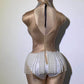 White Pearl Fringe Stones Costume - NawdeX