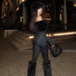 Julie Furry Crop Jumpsuit