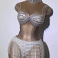 White Pearl Fringe Stones Costume - NawdeX