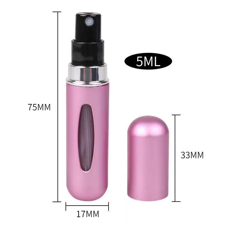 5ml Perfume Refill Bottle Portable Mini Refillable Spray Jar Scent Pump Empty Cosmetic Containers Atomizer for Travel Tool Hot - NawdeX