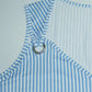 Blue and White Striped sleeveless V- Neck dress