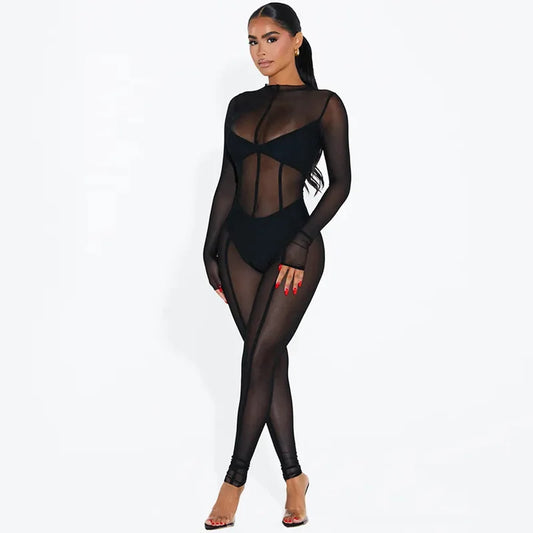 Love Me Mesh Jumpsuit - NawdeX