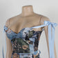 Short Oil Painting Printed Crop Set - NawdeX