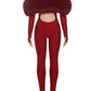 Girlfriend Furry Shawl Jumpsuit