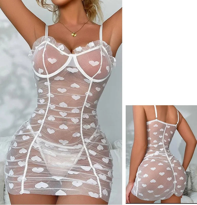Touch My Heart Lingerie Dress Set