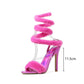 Furry Serpentine Gladiator Sandals - NawdeX