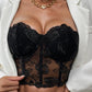 Sexy Mesh Slim Fit off Shoulder Wrap Chest Mesh Slim Fit off-Shoulder Tube Top Women - NawdeX