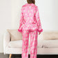 Christmas Feather Trim Long Sleeve Shirt+Pants - NawdeX