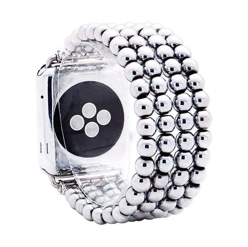 Beaded Jewelry Four Row Pearl Onyx Strap - NawdeX