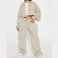 European  Sweater Wide Leg Trousers Suit - NawdeX