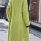 Full Size Contrast Trim Long Sleeve Coat with Pockets - NawdeX