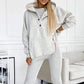 3pcs Women's Sports Loose Hooded  Sweatshirt ,Vest And Slim Trousers - NawdeX