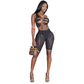 Mesh Stitching Short Set