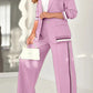 Chic Lounge Blazer & Wide-Leg Trouser Set