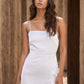 Fringe High-Low Square Neck Cami Dress - NawdeX