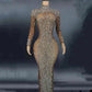 Women's Rhinestone Dress Tight Ball Gown - NawdeX