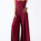 Square Neck Wide Strap Jumpsuit - NawdeX