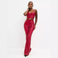 Black Glossy Flared Pants Women - NawdeX