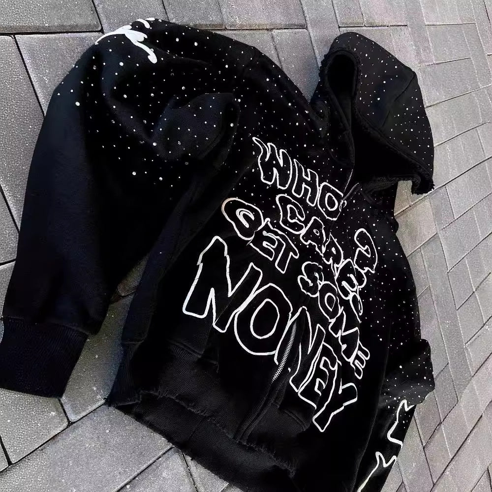 Street Style Letter Print Hoodie - NawdeX