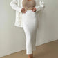 Pocketed Long Sleeve Cardigan and Skirt Sweater Set - NawdeX