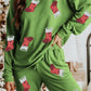 Sequin Socks Round Neck Long Sleeve Top and Pants Lounge Set - NawdeX