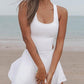 Wide Strap Active Dress with Unitard Liner - NawdeX