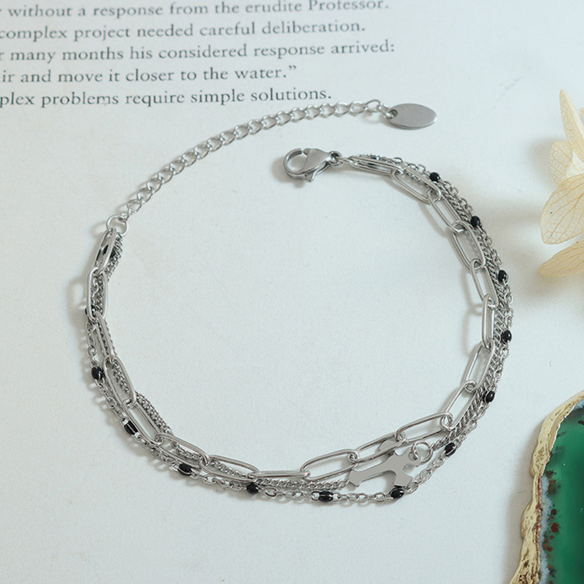 Titanium Steel Three-Layered Bracelet - NawdeX