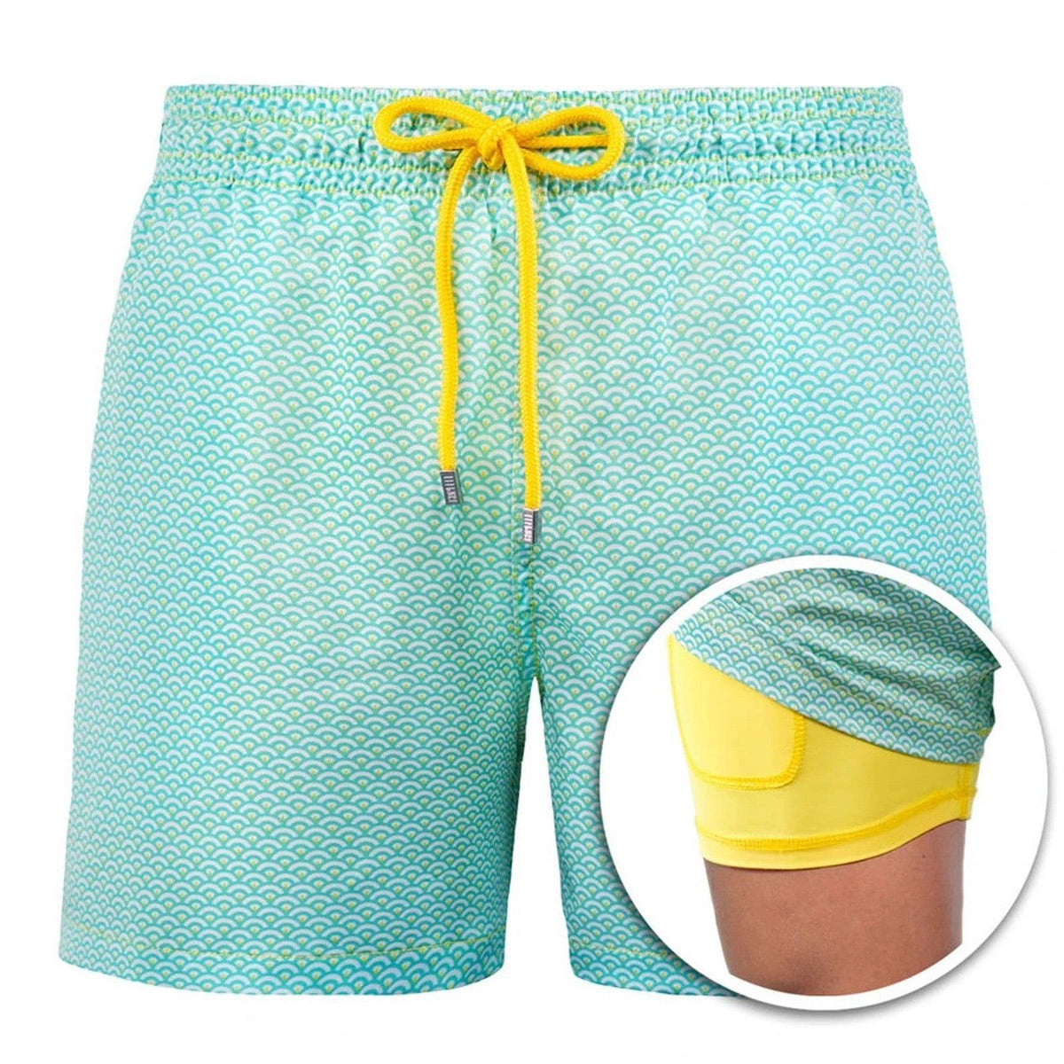 Mens Sports Double Layer Swim Shorts - NawdeX