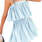Ruched Spaghetti Strap Romper - NawdeX