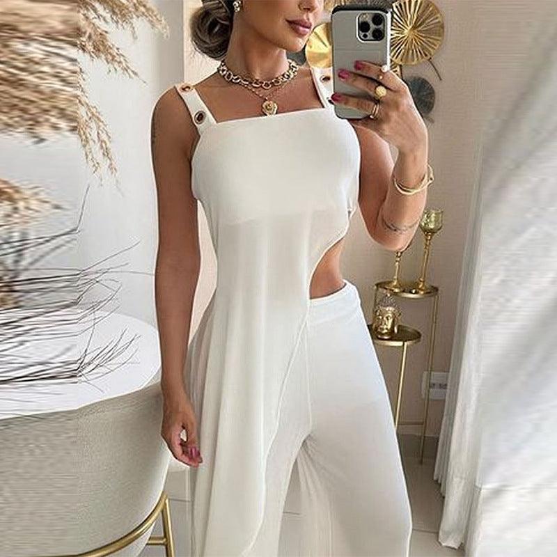 Women's Irregular Top Trousers Suit - NawdeX