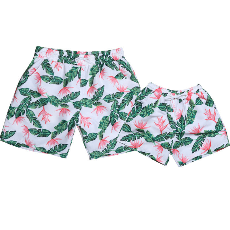 Parent Child Swimwear Quick Drying Beach Pants